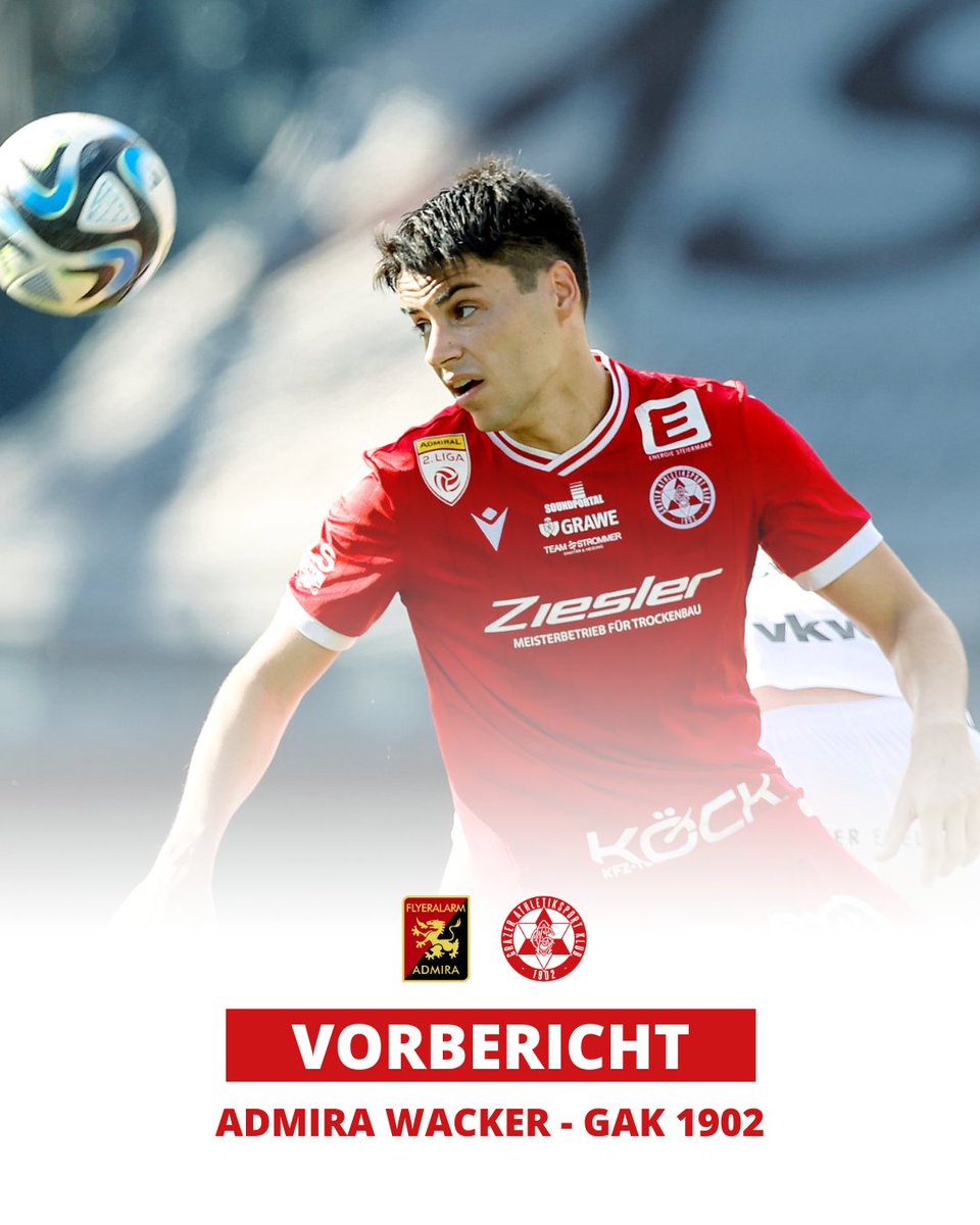 grazerak's tweet photo. Kommenden Freitag gastiert der GAK 1902 in der Südstadt und hat mit der Admira nach der 4:3-Niederlage aus der Vorsaison noch eine Rechnung offen. 💸 #ADMGAK #grazerak #LigaZwa
🔗 Zum Vorbericht: https://t.co/2IuCrg4Ml6 https://t.co/RaBCRH3lBD