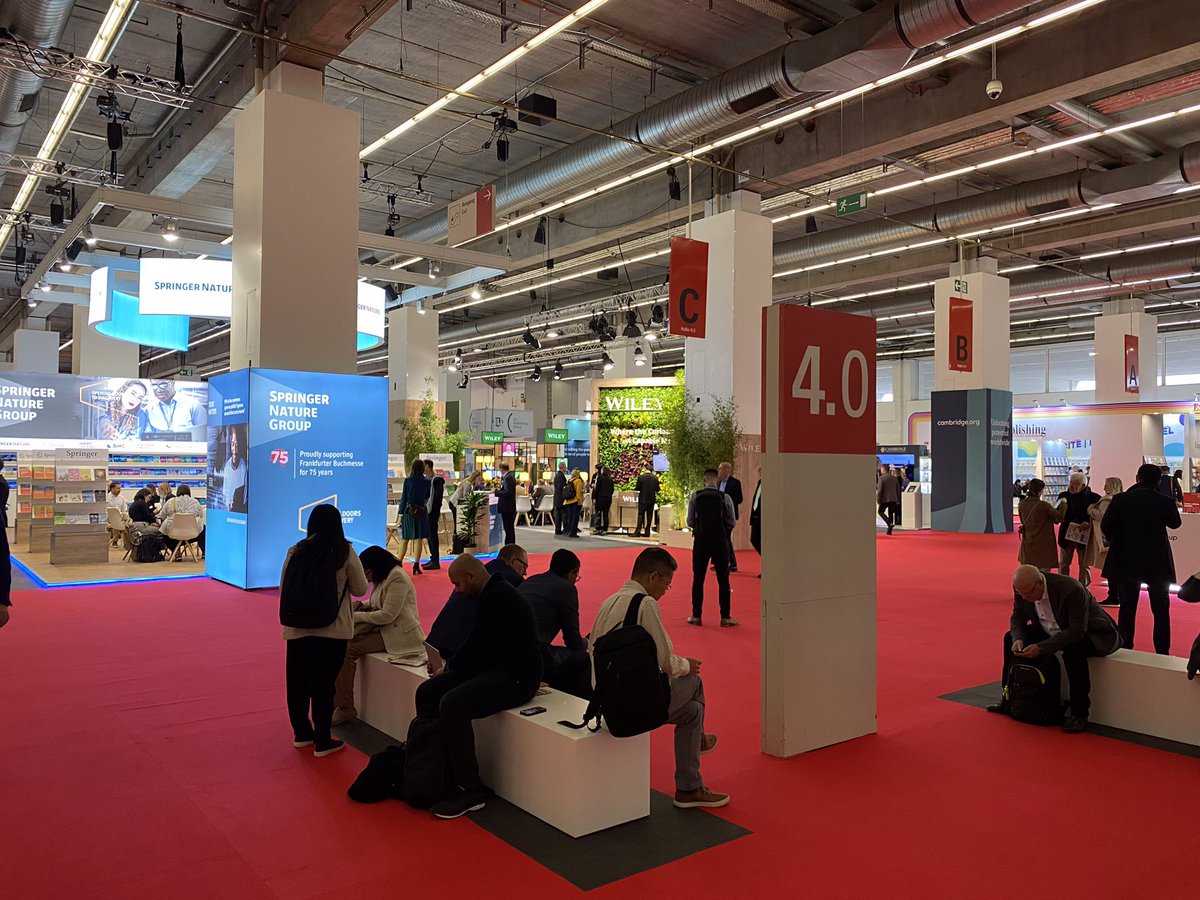 Great to be back in Frankfurt and to be part of the 75th Book Fair #fbm23 #FrankfurtBookFair