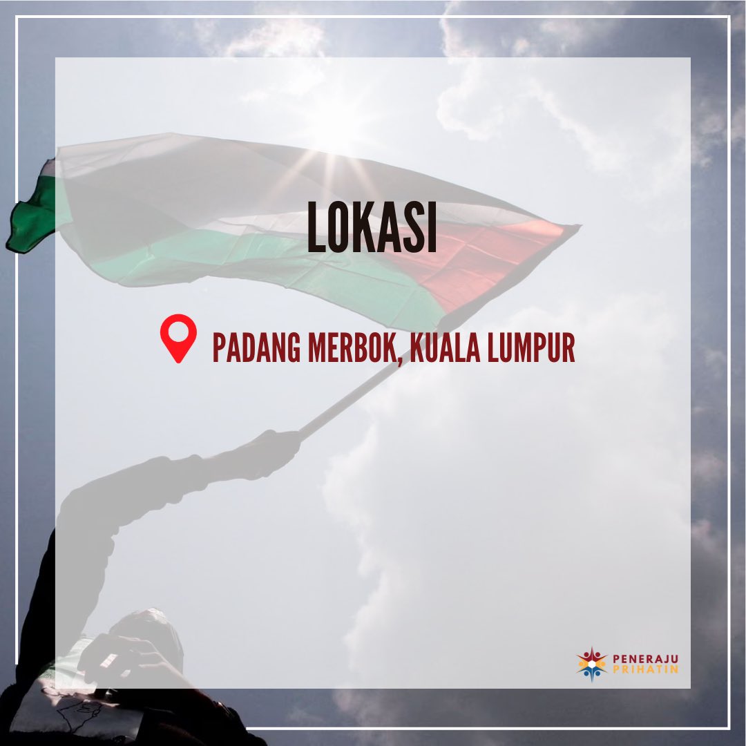 RaffilJamir's tweet photo. Seruan dan panggilan untuk rakyat Malaysia di seluruh negeri untuk kita berhimpun tanda solidariti bersama saudara mara kita di Palestin. 

Satu suara satu hati. Suara kita,suara keramat. Ayuh kita turun beramai ramai sabtu ini!

@penerajuprhatin 

#HimpunanBebasPalestin https://t.co/EeZs4UrM5H