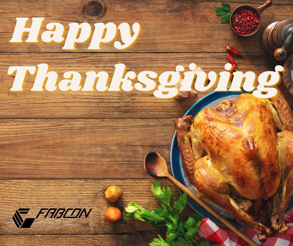 FabconMfr's tweet photo. Feeling stuffed with gratitude this Thanksgiving? Let's give thanks for family, friends, and all the pie-ssibilities life brings. May your hearts and plates be full. https://t.co/oDwSauPWDr