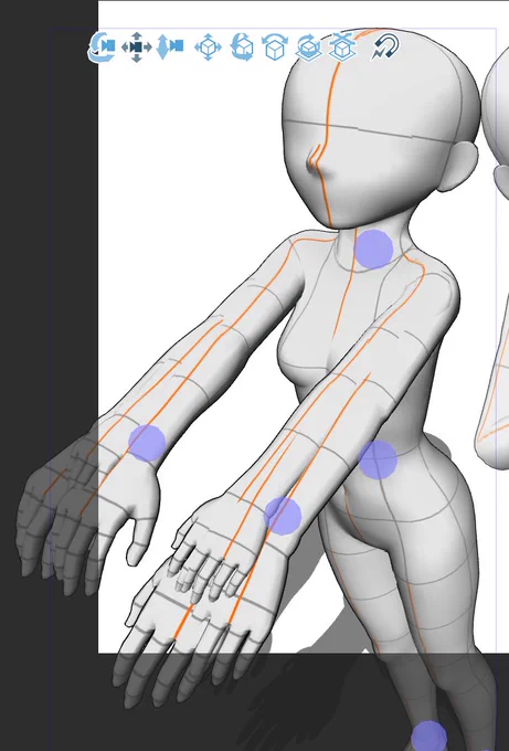 クリスタの3Dモデル、マンガパースにチェック入れたらなんかモデルが重複して意味不明なんだけど???