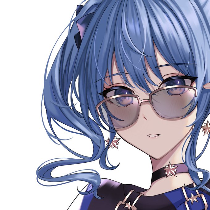 「blue hair star earrings」 illustration images(Latest)