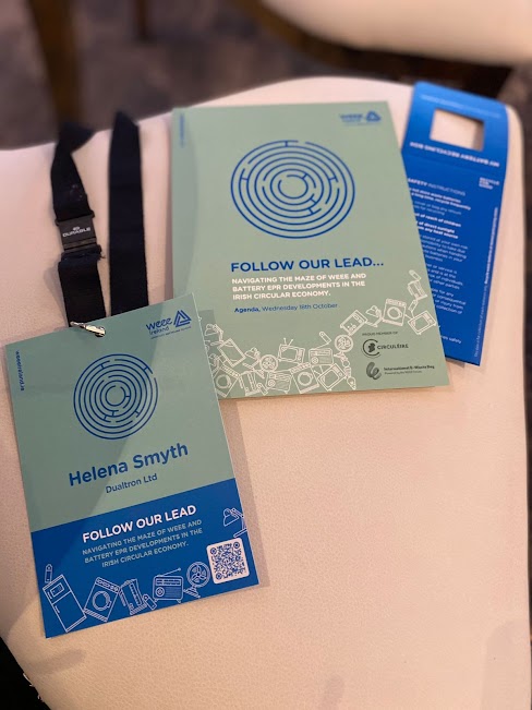 DualtronIE's tweet image. Helena from our team is attending the WEEE conference today. Discovering more about and upskilling on our waste recycling obligations. Did you know on delivery of your new machine we can collect your old machine through the WEEE scheme?

#WEEE #RecycleWeek2023 #Werecycle