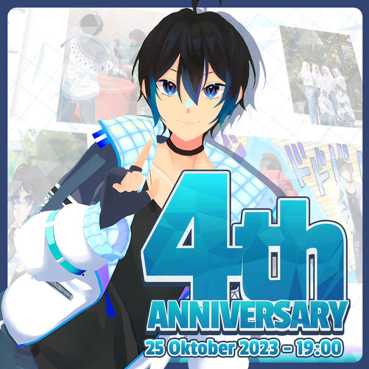 【4TH ANNIVERSARY - ANDI ADINATA】 Rabu 25 Oktober 2023, Andi akan merayakan livestream Spesial Anniversary-nya yang ke-4. Andi akan melakukan berbagai acara di livestreamnya termasuk 'Photo session bareng Andi!'. *lanjut di reply 👇