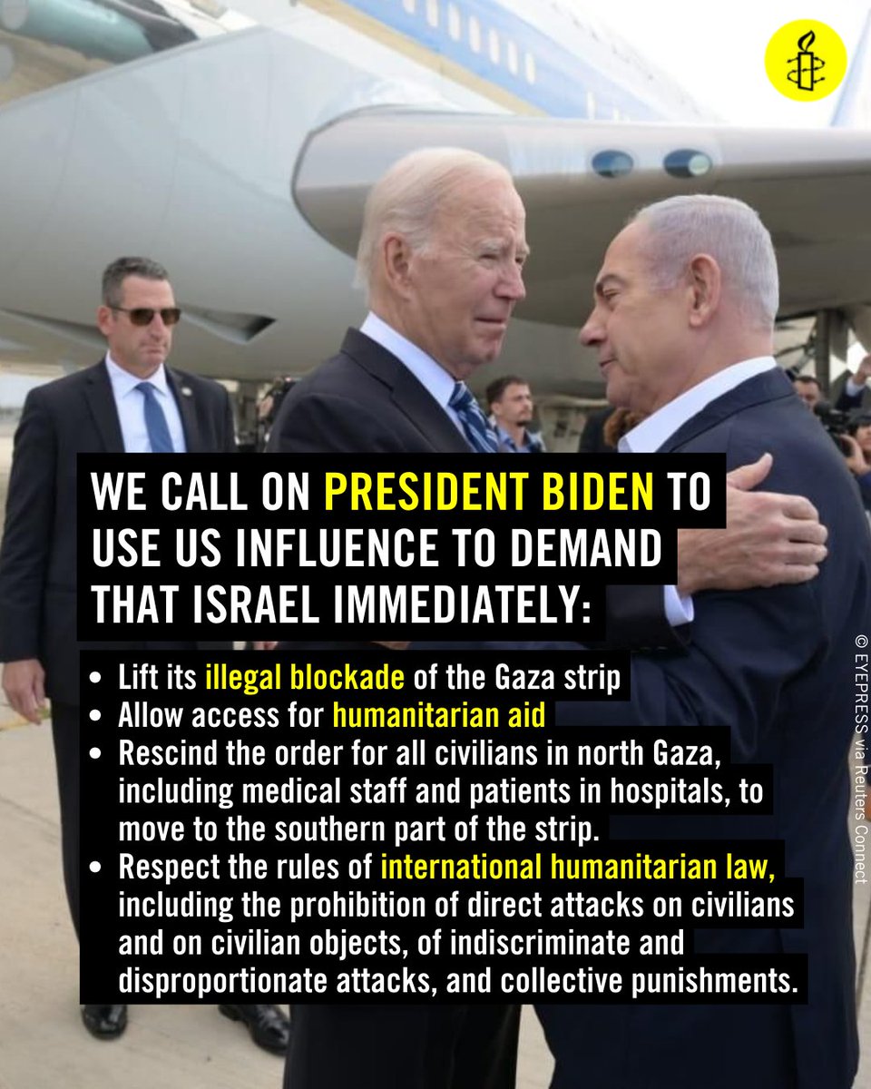 We call on President Biden to address the injustices and impunity at the root of the current crisis, so that both Palestinians and Israelis can enjoy human rights in peace and security. President Biden must also cease US unreserved support for Israel’s actions in Gaza and the OPT