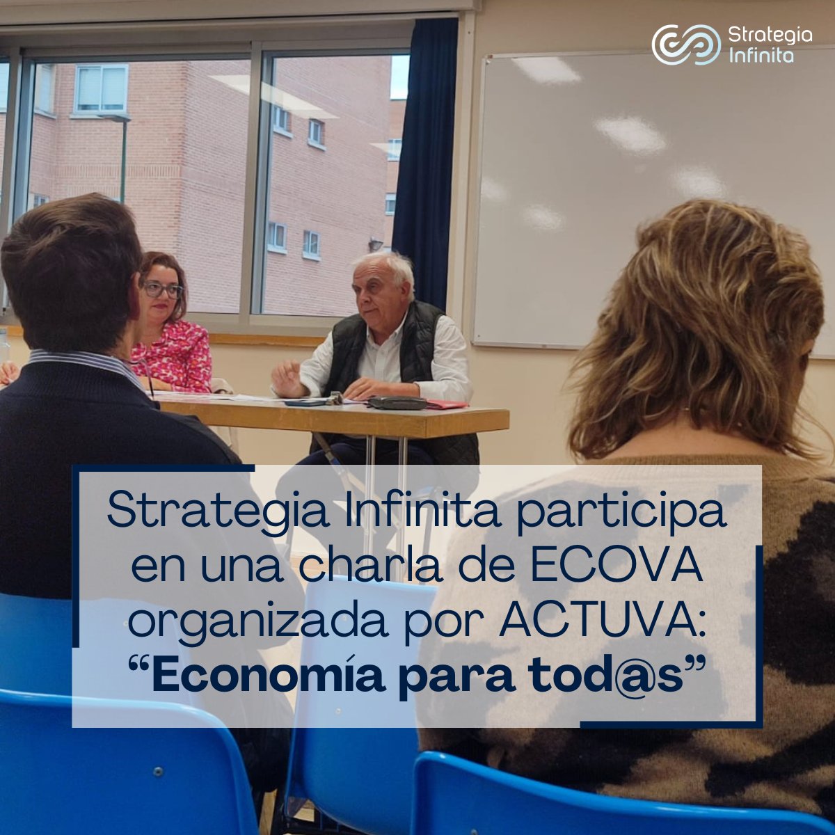 ¡Salimos de la oficina! 🚶‍♀️🏢

🗣️💰 El equipo de Strategia Infinita ha asistido el pasado 17 de octubre a la charla “Economía Para Tod@s” organizada por <a href="/ECOnomistaVAlor/">Economistas Valladolid, Palencia y Zamora</a> y #ACTUVA, y celebrada en el Centro Cívico Rondilla de Valladolid para explicar términos básicos de economía.