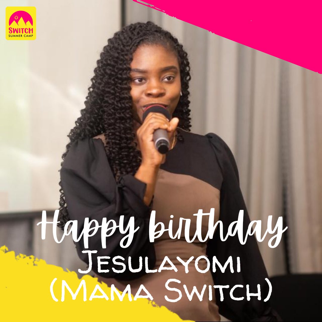 CampSwitch's tweet photo. In the same Celebration mood, we want to celebrate the gift that God has used to bless many lives. 

Today is our Founder's birthday 💃🏿💃🏿💃🏿💃🏿💃🏿💃🏿💃🏿

Happy birthday ma, we love you and we appreciate your love and commitment to Switch Summer Camp. https://t.co/Twb8iDnWPk