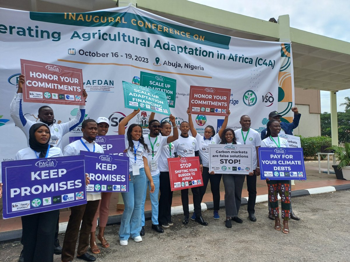 Scale up Adaptation Financing for Africa! It was amazing to participate in the launch of Keep Your Promises Campaign with other young Africans from across the continent in Abuja, Nigeria. #KeepYourPromises #COP28 #Adapt4Africa #adaptationfinance