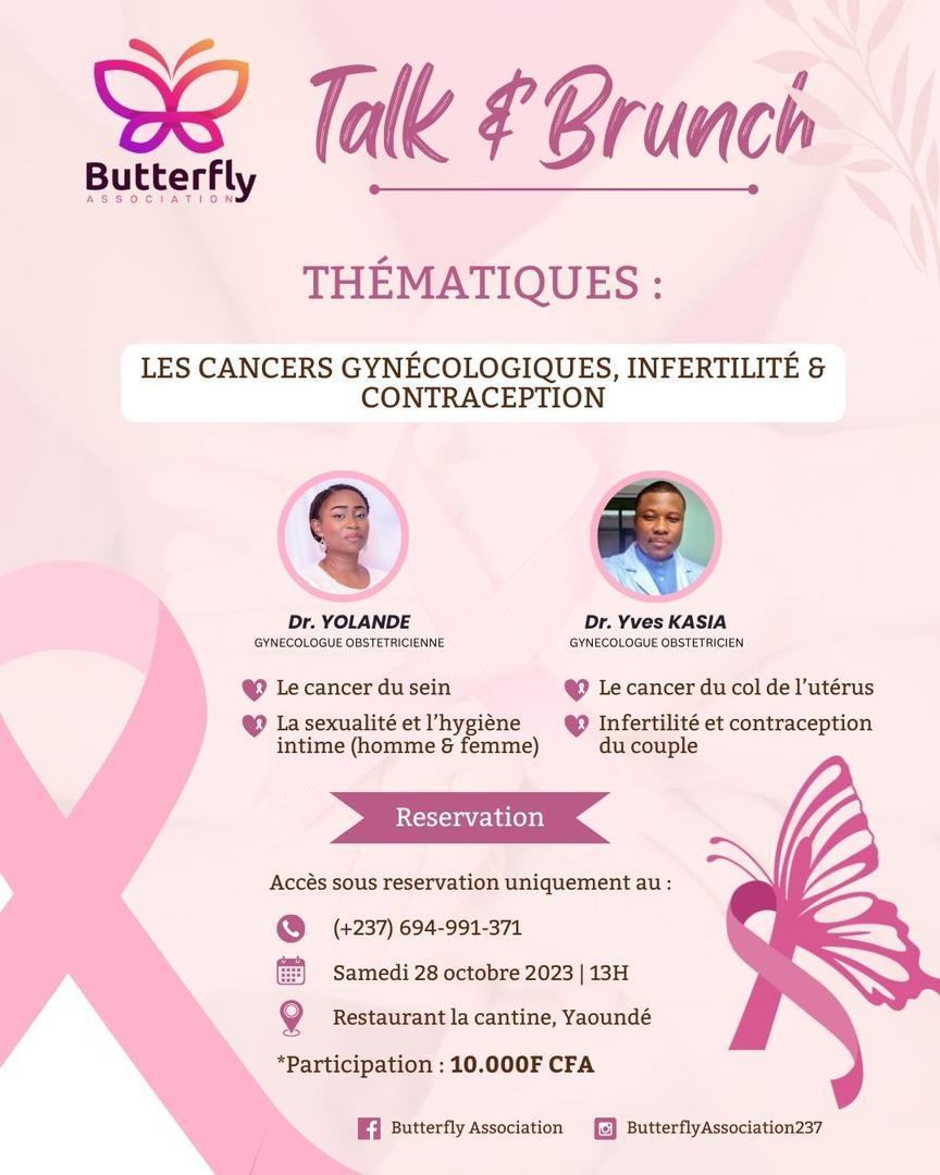 Jeanne_Xtelle's tweet photo. Hey 😊,

Le #TalkAndBrunch by @ButterflyAsso c'est pour bientôt.

Docteur Yves B. Kasia @A_McKing sera aux côtés du Dr Yolande afin de nous édifier sur les #CancersGynecologiques, la #Sexualite, la #Contraception l' #Infidelite dans le couple.

Coût de participation : 10.000 FCFA https://t.co/DMUCaoDzr6