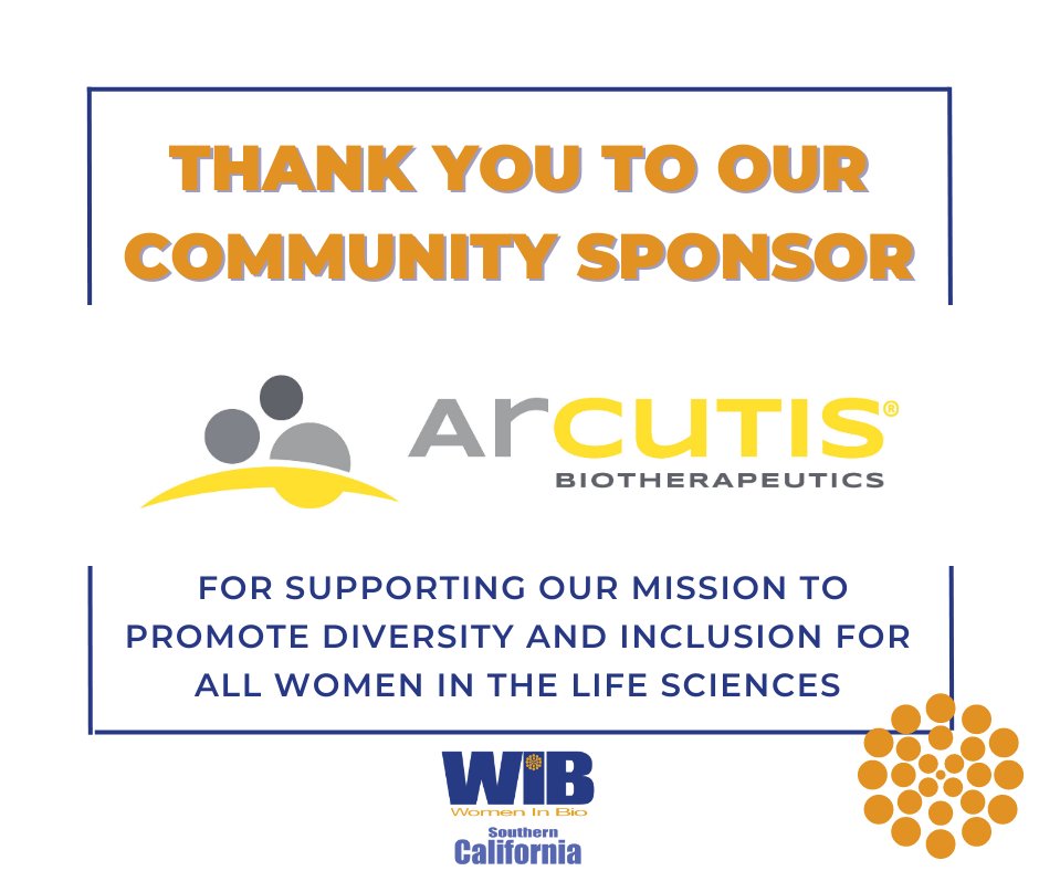 Women In Bio-San Diego (@womeninbiosocal) on Twitter photo Thanks to our sponsor, <a href="/ArcutisBio/">Arcutis Biotherapeutics</a>! Your support is crucial to our mission of promoting and supporting women in the life sciences. <a href="/ArcutisBio/">Arcutis Biotherapeutics</a> champions meaningful innovation to address the needs of individuals living with immune-mediated dermatological diseases and conditions. Thanks to our sponsor, <a href="/ArcutisBio/">Arcutis Biotherapeutics</a>! Your support is crucial to our mission of promoting and supporting women in the life sciences. <a href="/ArcutisBio/">Arcutis Biotherapeutics</a> champions meaningful innovation to address the needs of individuals living with immune-mediated dermatological diseases and conditions.