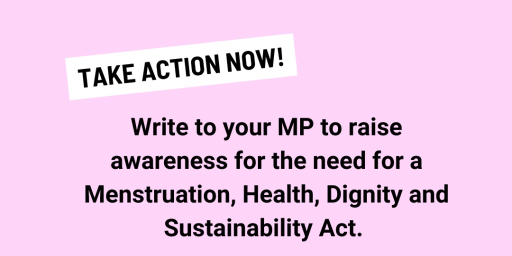 🤔Surely in the 21st century we should have a right to safe, healthy &amp; sustainable period products? Help amplify the message &amp; call for a Menstrual Health, Dignity &amp; Sustainability Act👇

 ✍️Write to your MP with  our template letter: ow.ly/xcMM50PW4Lg
#MenstrualActNow