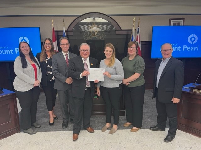 Foster Families Newfoundland and Labrador (@fosterfamilies) on Twitter photo Sincere thanks to Mayor Aker and Council at <a href="/Mount_Pearl/">City of Mount Pearl</a> for proclaiming October as Foster Families Month in Newfoundland and Labrador.
#fosterfamilies Sincere thanks to Mayor Aker and Council at <a href="/Mount_Pearl/">City of Mount Pearl</a> for proclaiming October as Foster Families Month in Newfoundland and Labrador.
#fosterfamilies