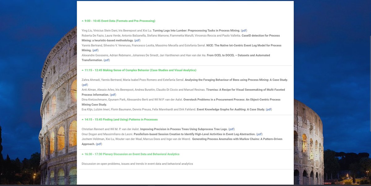 Want to know how to analyze bee behavior  using process mining, how to take auditing analysis with process mining  to the next level, or how to combine Visual Analytics and process  mining?

The program for the #EDBA23 workshop at #ICPM23 is now online: edba.science