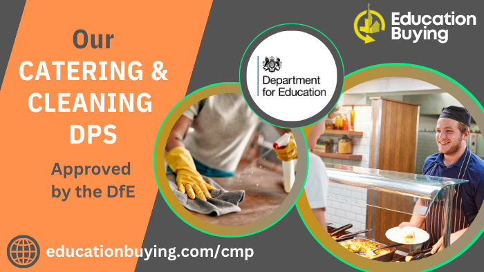 📢Heard the news? Our Catering & Cleaning DPS are now DfE-Approved!

🌟Streamlined & compliant tender process🌟Best-in-class self-serve documents🌟More time for your school's priorities

Read more at bit.ly/3PdnZKF

#EducationProcurement #DfEApproved #Catering #Cleaning