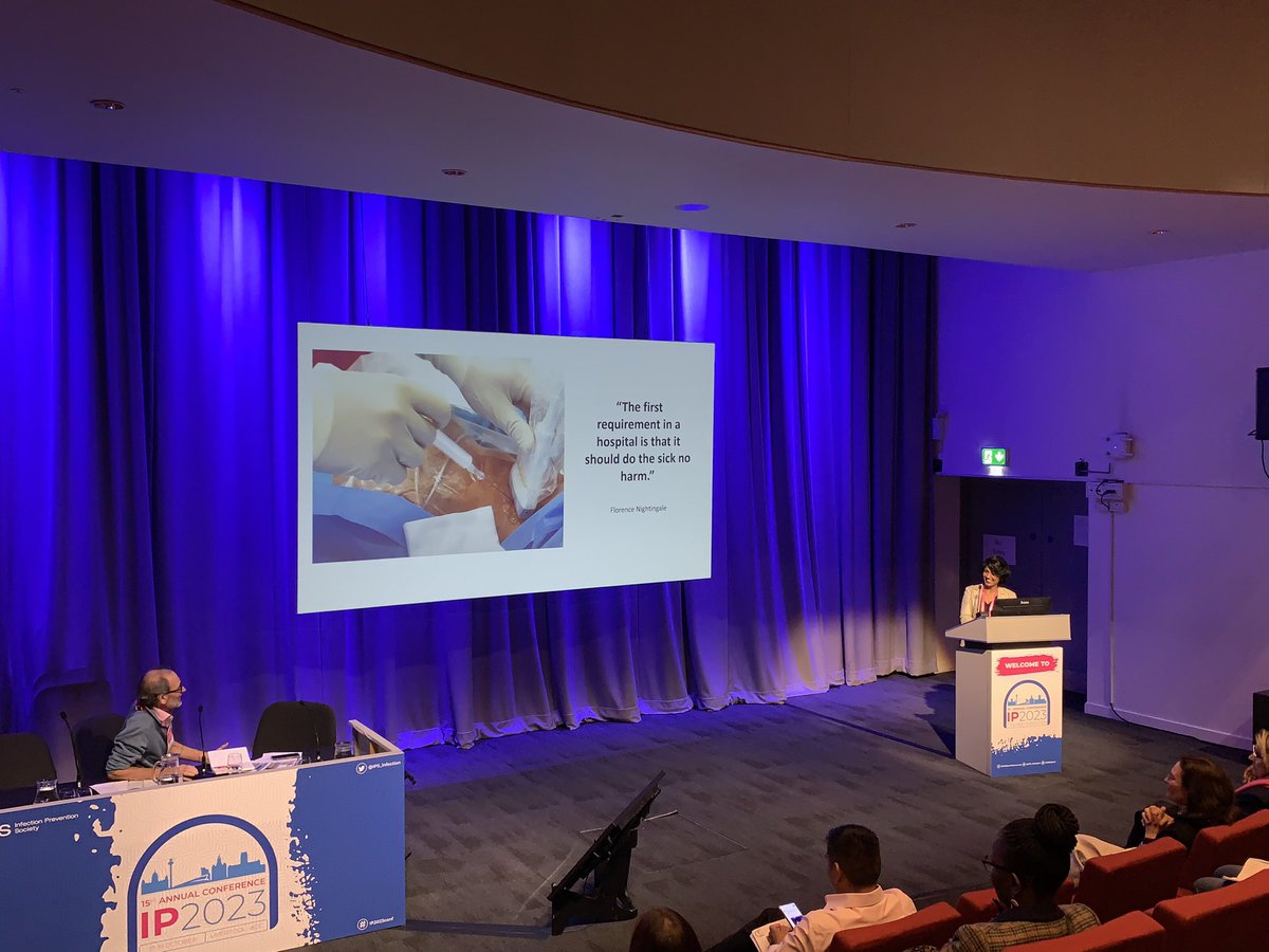 Jincy Jerry talking about probe decontamination at #ip2023conf