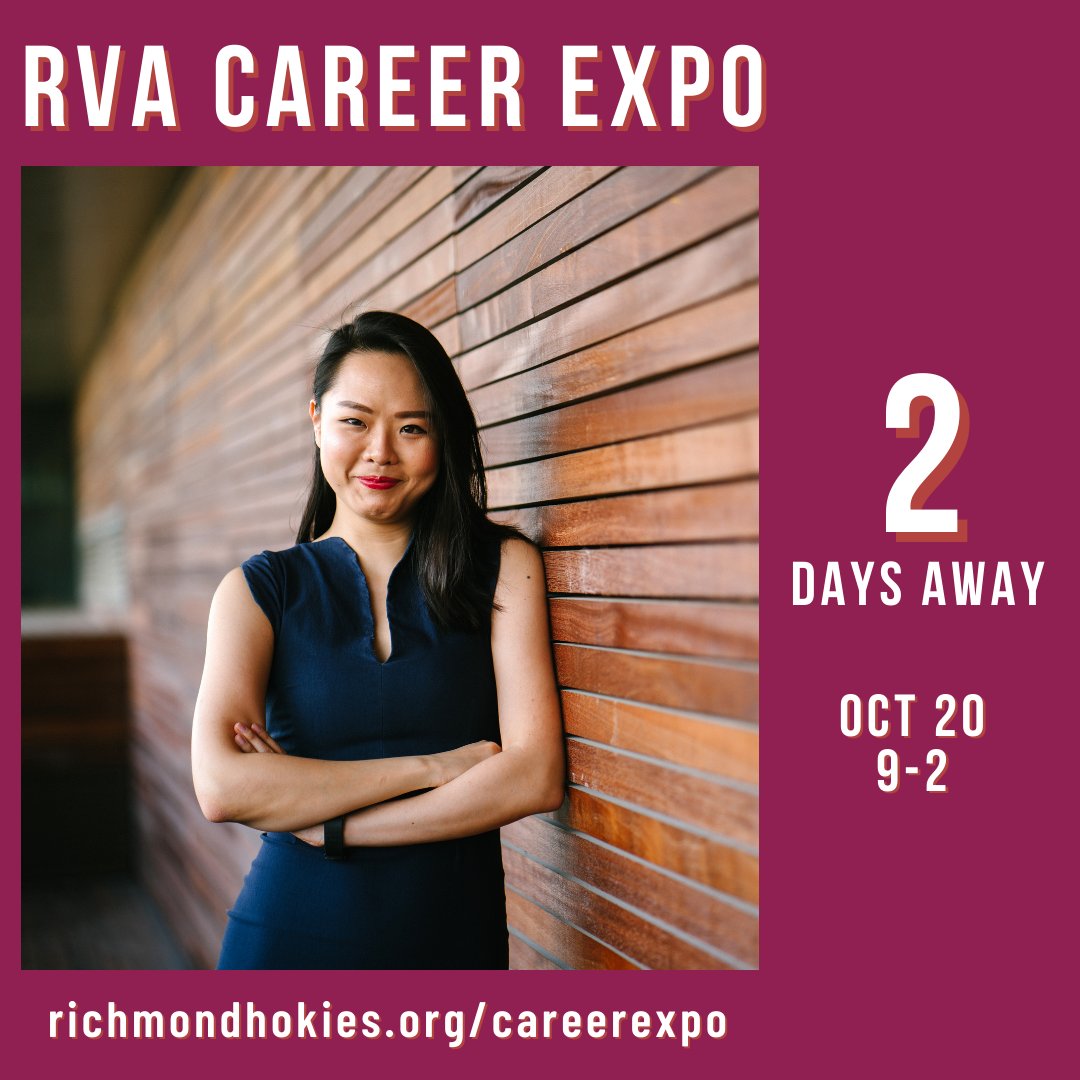 The #RVACareerExpo is this Friday! Don't miss this recruiting event Oct 20th at the Cultural Arts Center of Glen Allen. Register today at ow.ly/S5FE50PY3Wl, upload your resume and find a #newcareer or #internship. #RVAjobs #Jobseekers #RVA #rvajobs #careerfair #hiring