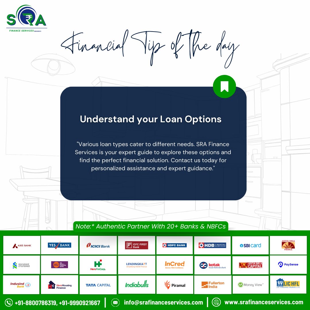 Discover the Diversity of Loans for Diverse Needs!

Are you aware that there's a multitude of mortgage loans to choose from? The type of loan you opt for can influence your down payment,

💫 #MortgageLoans #FinancialDiversity #SRAFinanceServices