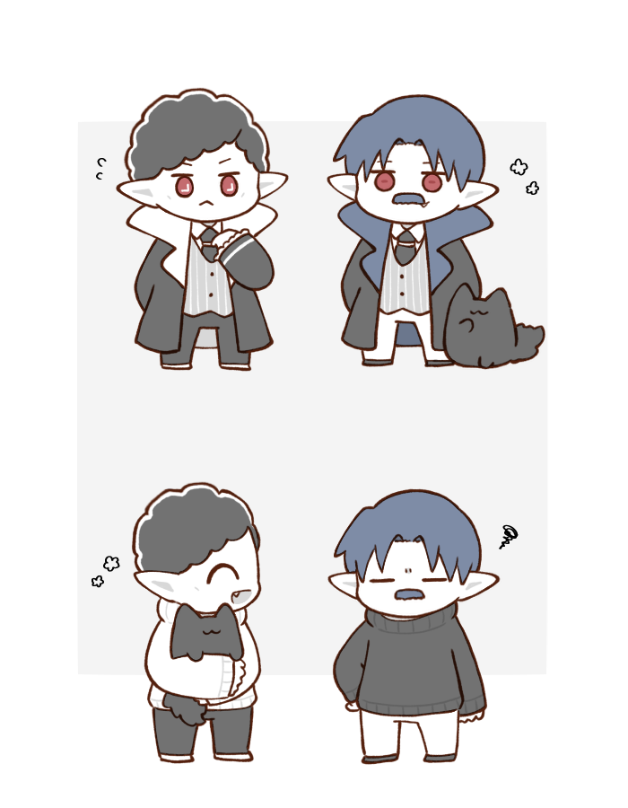 ウスミラとかノスとクラさんとからくがき 