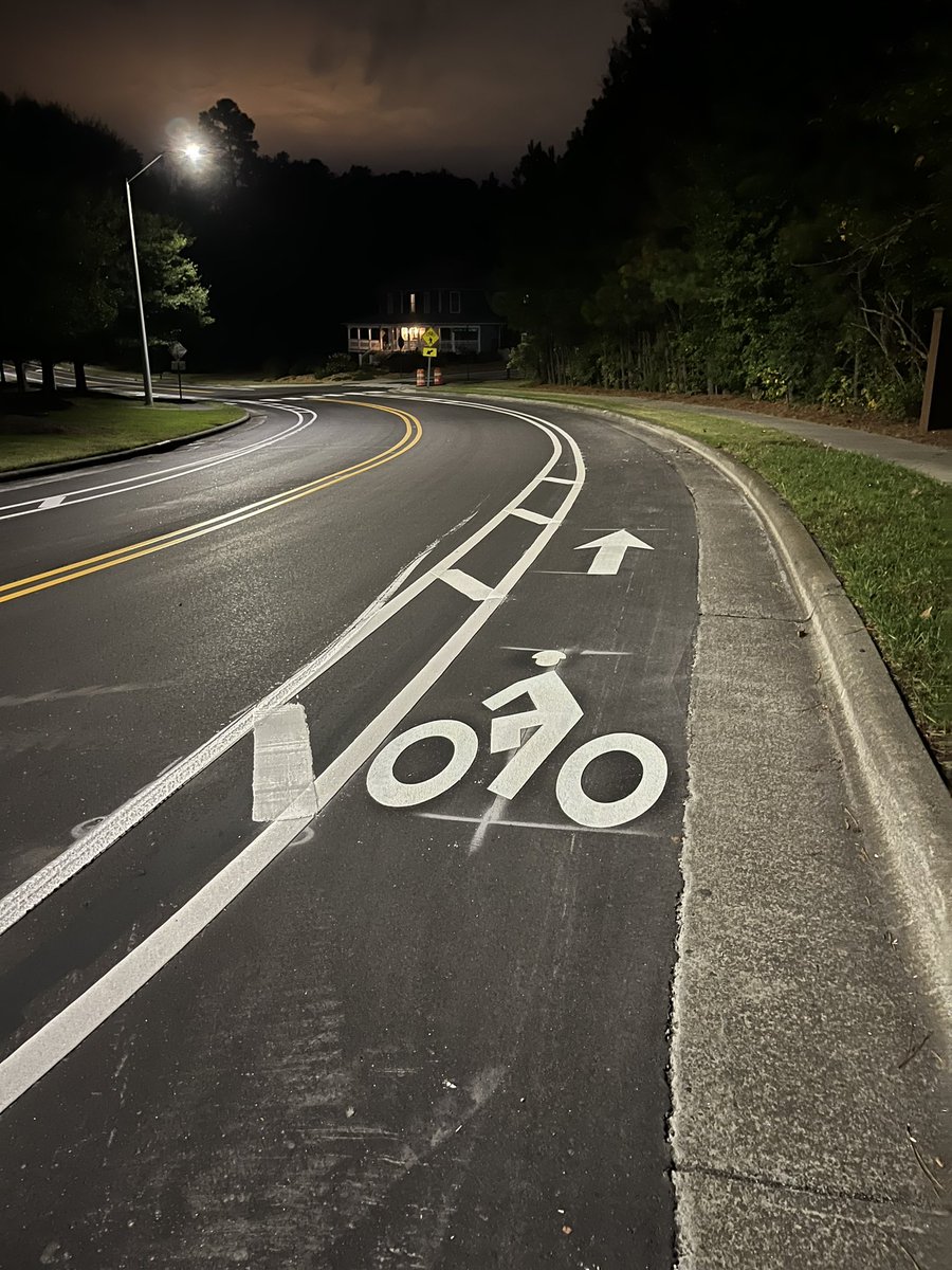 Seeing more dedicated bike lanes around @TOC_Fun <a href="/caryncgov/">Town of Cary, NC</a> <a href="/TownofCary/">TownofCary</a> ! Thank you!!