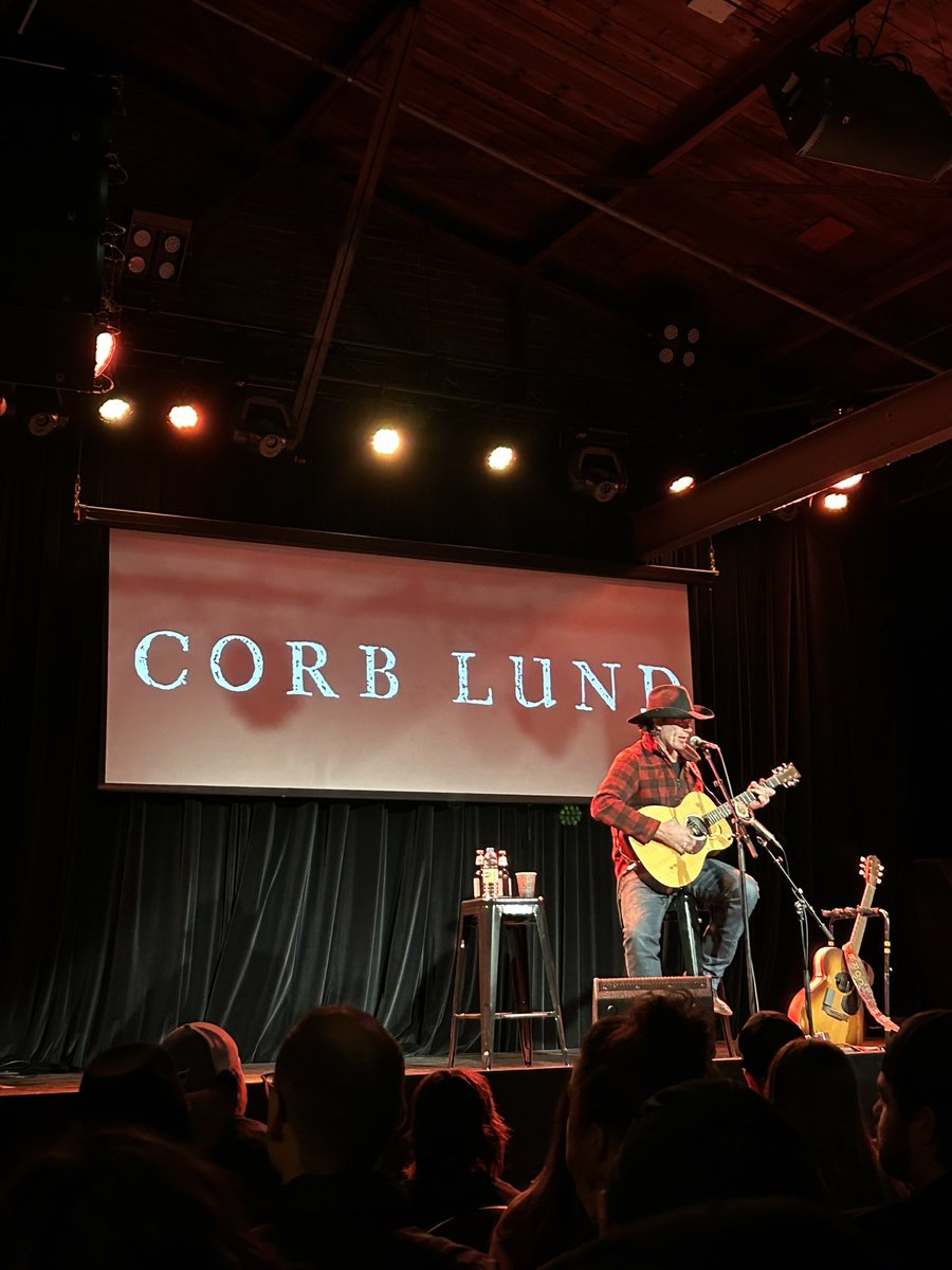 Great seeing <a href="/CorbLund/">corblund</a> last night. Third time seeing him (not a big deal) and hasn’t repeated a story. One of the best.