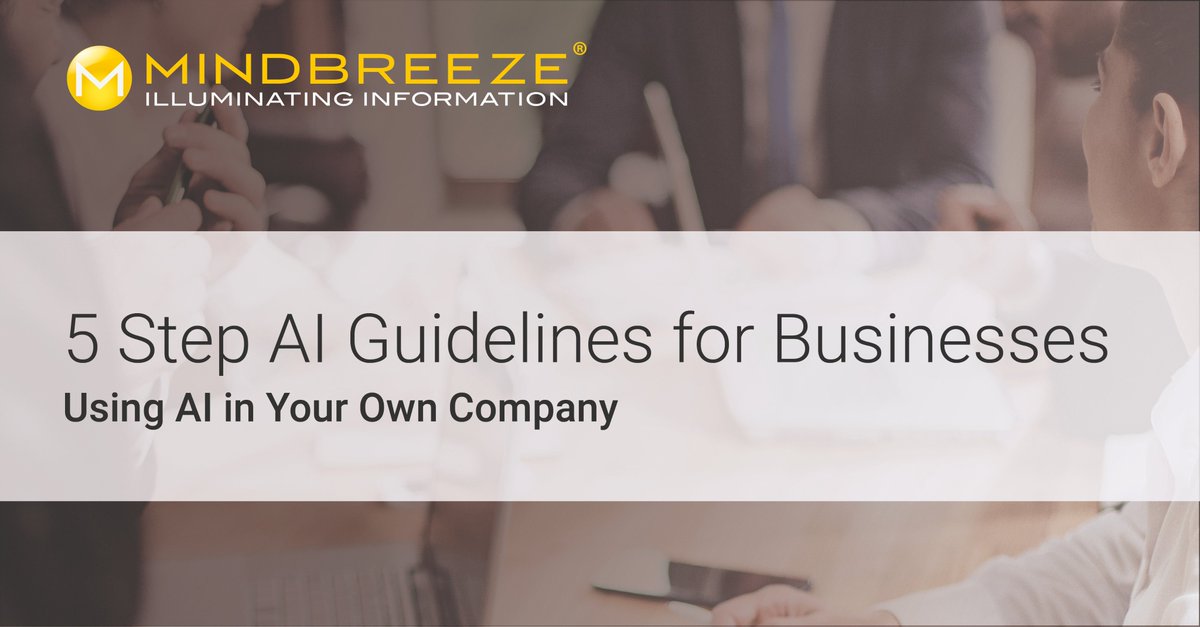 Whitepaper: AI Guidelines for Business – AI technologies can be used to make data processes more efficient and strategic. How can you successfully integrate AI into your business? inspire.mindbreeze.com/white-paper/ai… @Mindbreeze #DataStrategy #AI #BusinessInsights