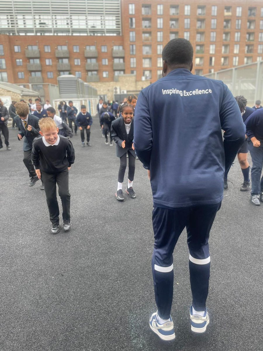 Spirits were high during playtime this morning as Year 5 and 6 enjoyed energise and rise!