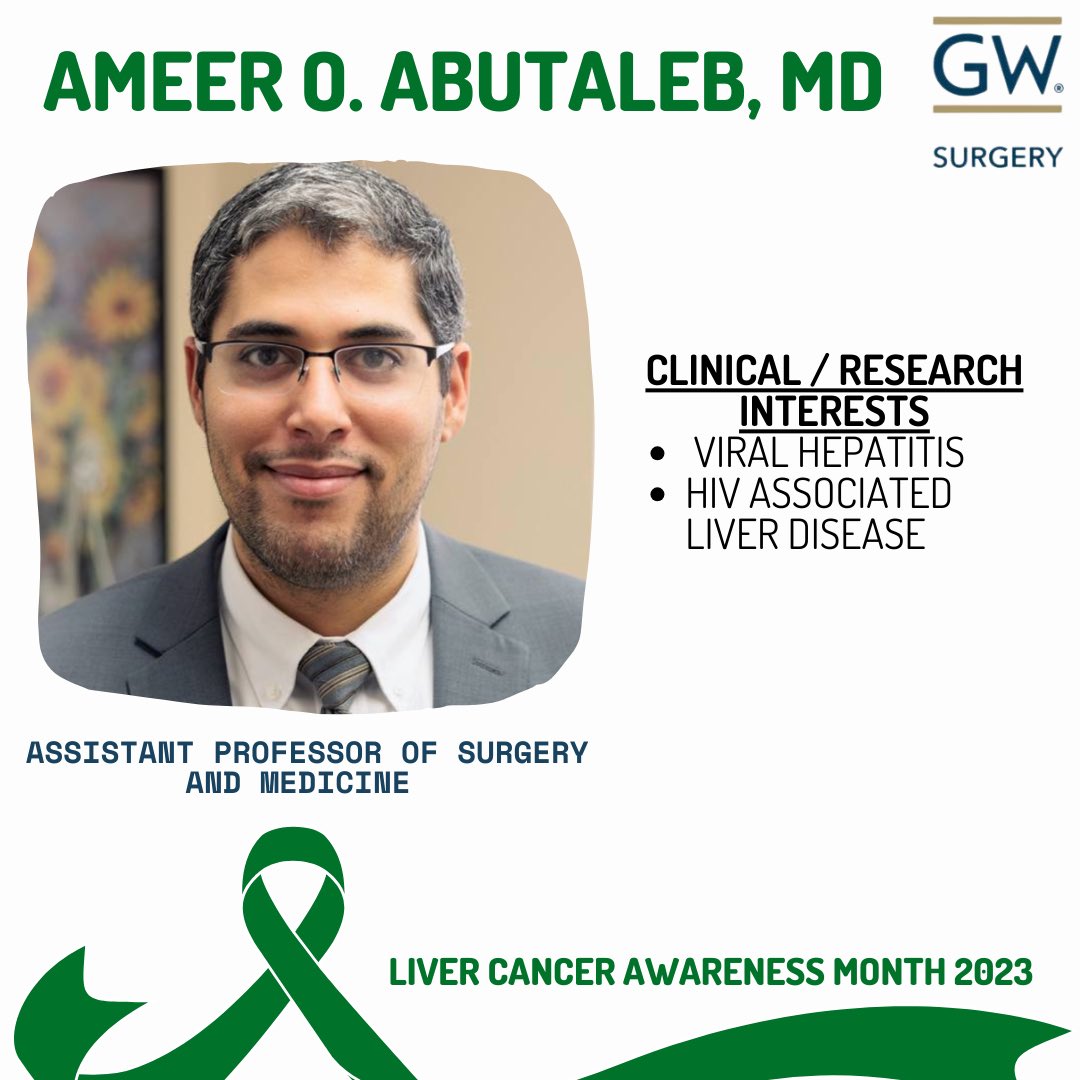 (2/2) Highlighting our liver surgeons/transplant team for Liver Cancer Awareness Month! 💚 Scroll to learn more about the team #livercancer #liversurgery #liver #livertransplant
