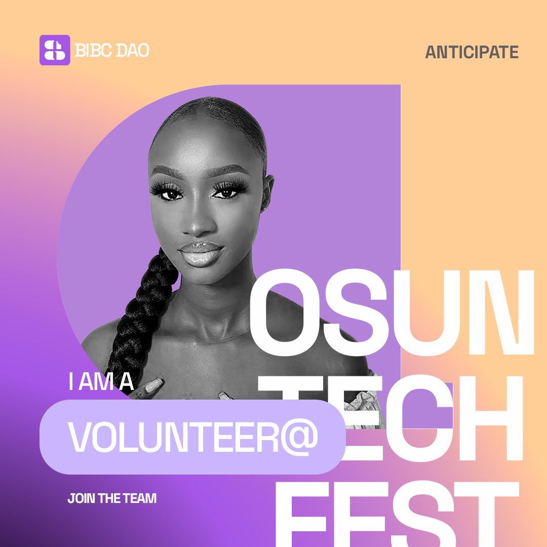 osuntechfest's tweet photo. Meet one of our volunteer. #osuntechfest23 #osuntechcommunity #digitalosun #osunstate #bibcdao https://t.co/uuIpNtKbiN