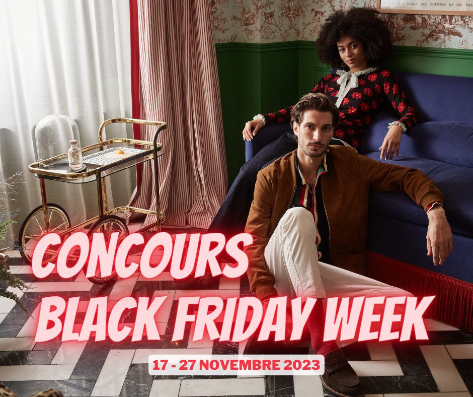 🔔 CONCOURS BLACK FRIDAY WEEK ! 

Top départ de la black friday week demain !
Tentez de remporter un bon d'achat de 100€ CUMULABLE avec les promotions sur notre site ! 
  
Pour participer : 
1/Suivre la page <a href="/Spartoo/">Spartoo</a> 
2/Liker ce post 
3/RT le tweet

 TAS le 20/11 🍀
#CONCOURS