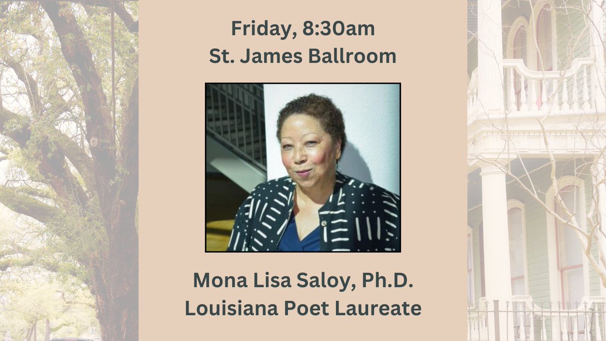 ALA_Core's tweet image. Tomorrow morning at 8:30am, meet us in the St. James Ballroom for a rousing talk with Louisiana Poet Laureate Dr. Mona Lisa Saloy (@redbeansista). Come hear from this award-winning author &amp;amp; folklorist, educator, and scholar of Creole culture! #CoreForum2023