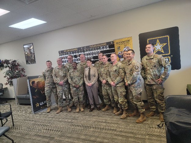 I had the privilege to visit our dedicated recruiters in Scarborough, ME and Poughkeepsie, NY.   Their commitment to building our future Army is unwavering, and I am so proud of their efforts!