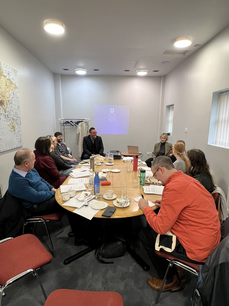 Mencap_NI's tweet photo. Our team spent the morning engaging in Human Rights awareness training with @NIHRC 

Thank you to Lauren, Jason and Michael who delivered an engaging session focused on human rights for people with disabilities. Great collaboration across organisations #disabilityawareness https://t.co/lFkmCi2bG6
