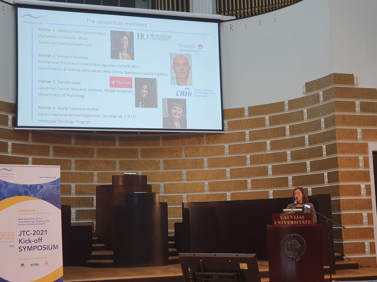 Diletta Di Mitri (@ddimitri_lab) on Twitter photo Today I presented the Transcan project led by me and collaborators @DanielaQuail <a href="/Casanova_Acebes/">Casanova Acebes Lab</a> and Giovanni Scambia at the JTC-2021 Kick-off Symposium in Riga. Great connections and fantastic science there! Thanks <a href="/transcanproject/">Transcan-3</a> for fundings and support! Today I presented the Transcan project led by me and collaborators @DanielaQuail <a href="/Casanova_Acebes/">Casanova Acebes Lab</a> and Giovanni Scambia at the JTC-2021 Kick-off Symposium in Riga. Great connections and fantastic science there! Thanks <a href="/transcanproject/">Transcan-3</a> for fundings and support!