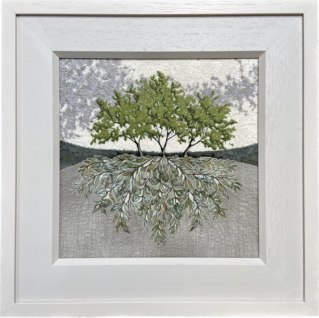Sycamore Undergrowth, just one of many which will be on my stand at Artsource 10th -12th  November RDS Dublin @DCCIreland #madelocal #madetolast #buyirish #textileart
