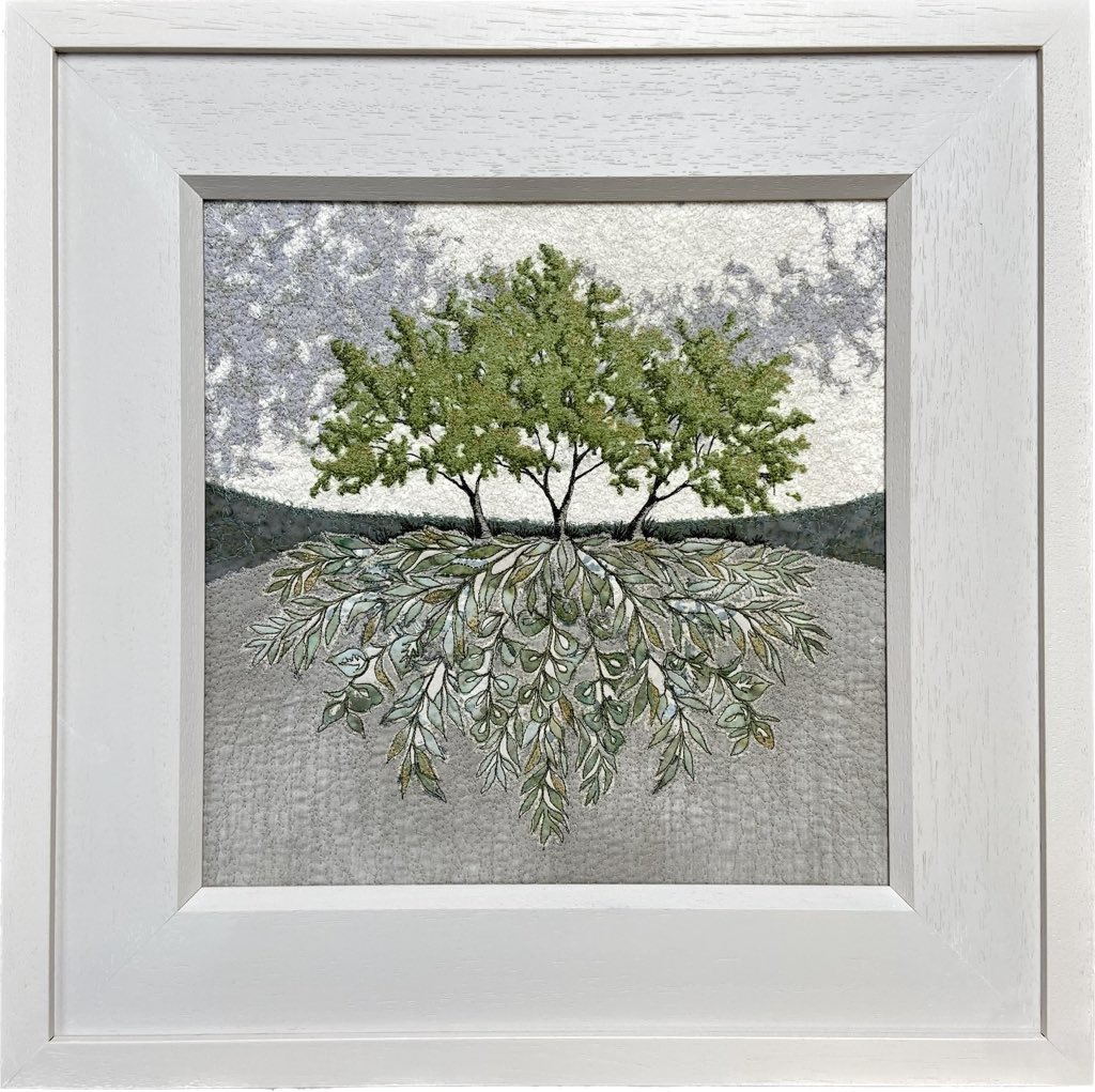 McnultyEileen's tweet image. Sycamore Undergrowth, just one of many which will be on my stand at Artsource 10th -12th  November RDS Dublin @DCCIreland #madelocal #madetolast #buyirish #textileart