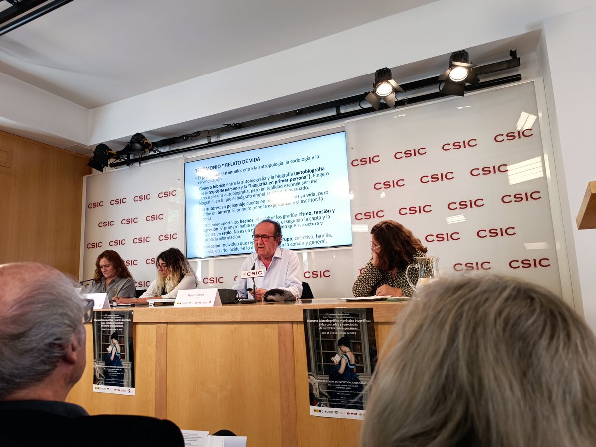 ¡Muy estimulantes las ponencias con las que hemos arrancado el seminario Redes Públicas y Relaciones Editoriales! Este año se centra en "Discurso historiográfico y práctica biográfica: vidas contadas y conectadas de autoras contemporáneas" @csic <a href="/CCHS_CSIC/">Ciencias Humanas y Sociales (CCHS - CSIC)</a> <a href="/CSIC/">CSIC</a>divulga <a href="/BVMC_UA/">BVMC</a>