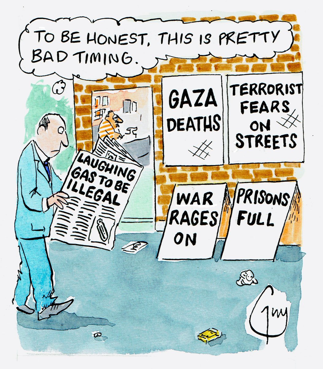 My cartoon for Thursday's @MetroUK @MetroPicDesk #laughinggas #news23 #prison #Gaza #UkraineRussianWar