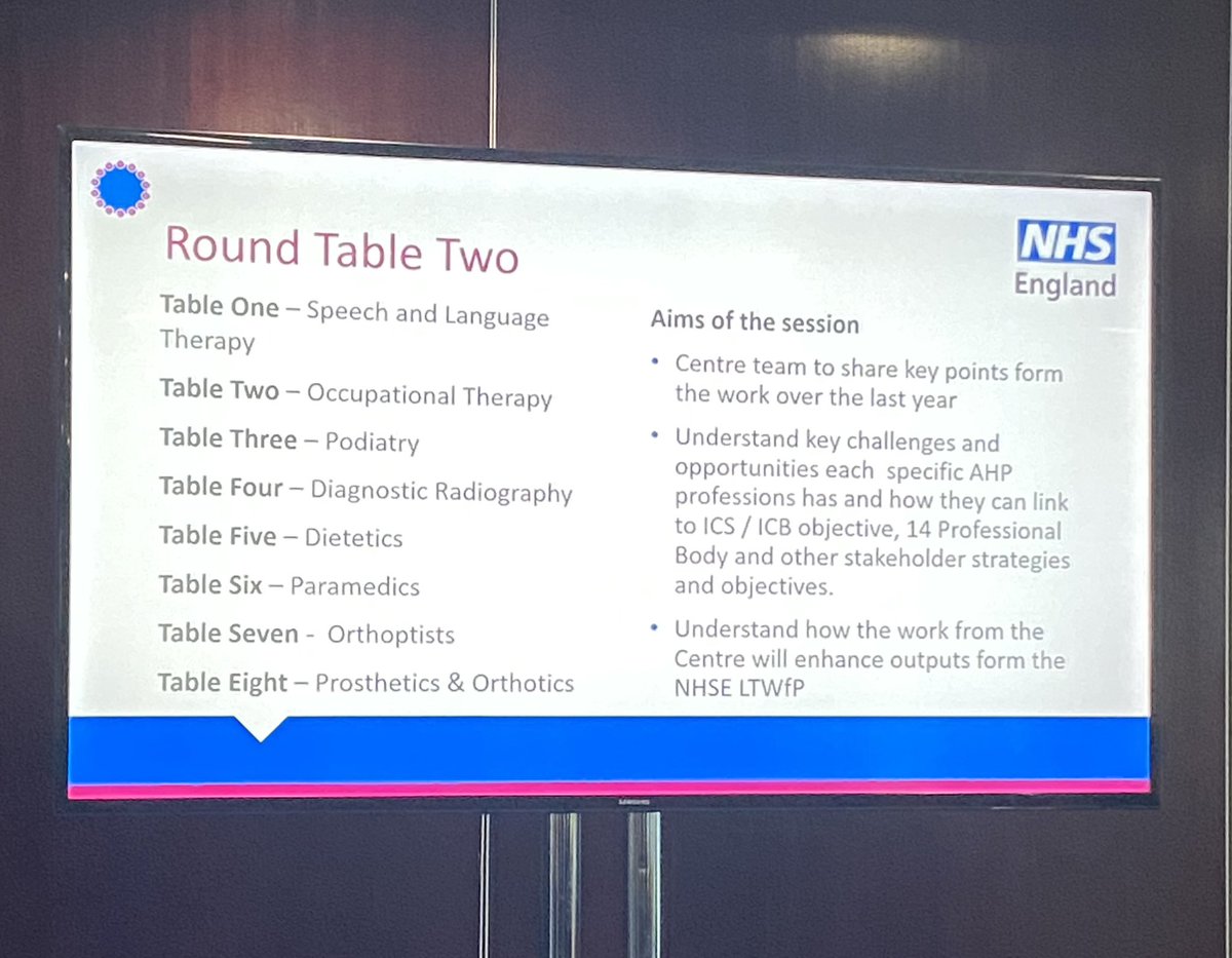 The table conversation have been so inspiring and thought provoking from this morning’s sessions @stsandford @SarahOb63037510 @patsypro50 @lizmcmullin 
#AHPdeliver