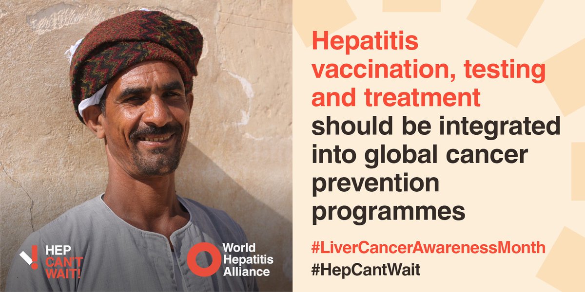 It's #LiverCancerAwarenessMonth!

#DidYouKnow that globally, 42% of people are unaware that viral #hepatitis is a leading cause of #liver 
cancer, according to a survey by <a href="/Hep_Alliance/">World Hepatitis Alliance</a>.

Let’s spread the word: Eliminating hepatitis is preventing #liver cancer. 🌍🎗️

#HepCantWait
