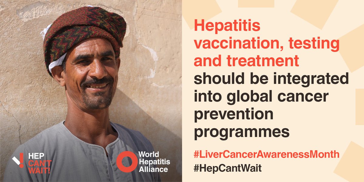 It's #LiverCancerAwarenessMonth!

#DidYouKnow that globally, 42% of people are unaware that viral #hepatitis is a leading cause of #liver 
cancer, according to a survey by @Hep_Alliance.

Let’s spread the word: Eliminating hepatitis is preventing #liver cancer. 🌍🎗️

#HepCantWait