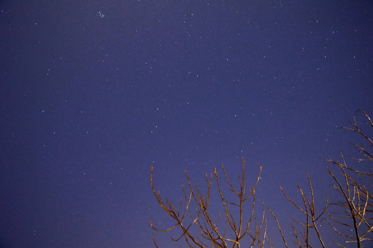Hortewani's tweet photo. The night sky is a collection of silent poems, and we are looking up at the same poem.#夜空です https://t.co/nTtdMoOpnM