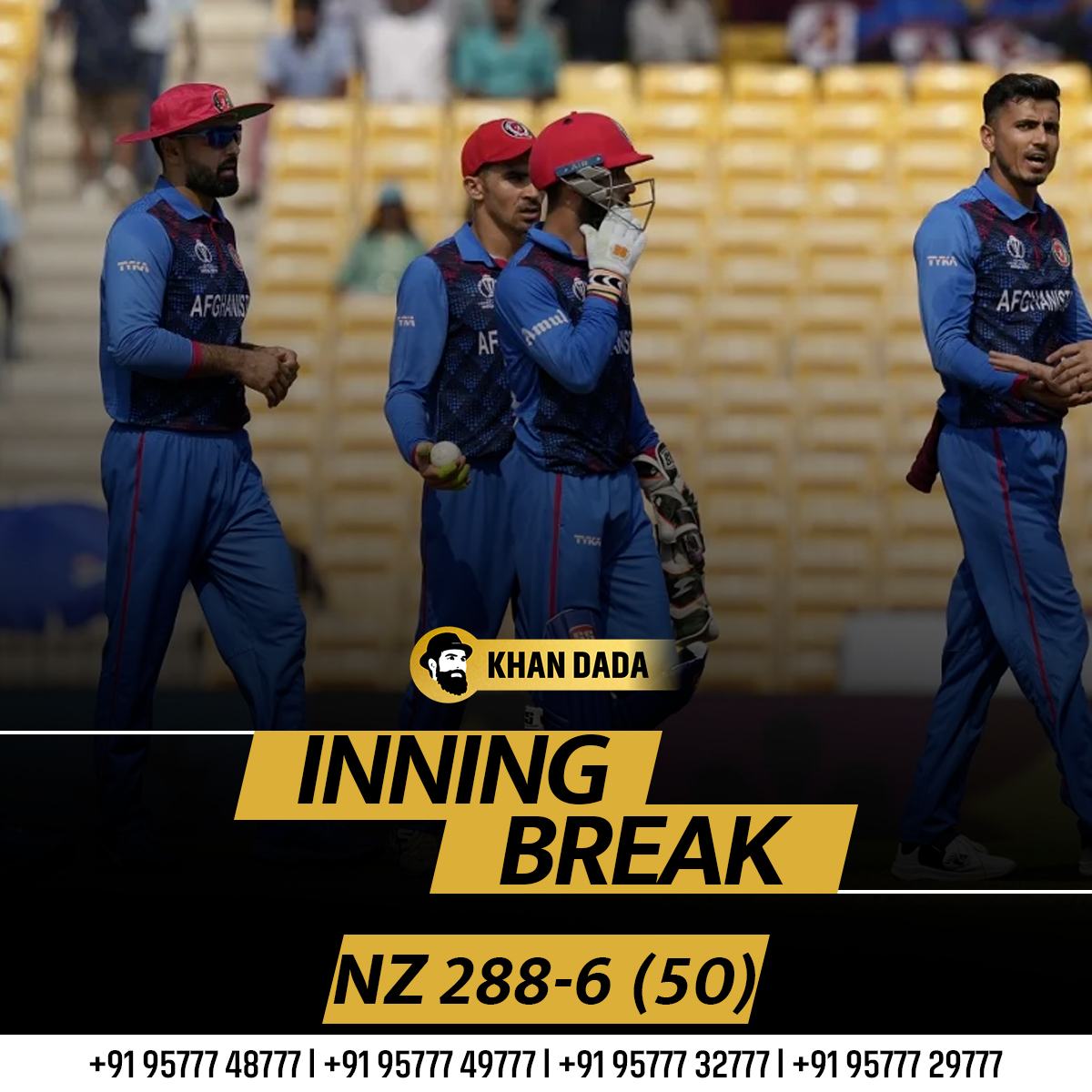 khandada92786's tweet photo. New Zealand vs Afghanistan, 16th Match

Inning Break 😎
Afghanistan need 289 to create history in Chennai by defeating New Zealand.
.
.
#innings #NZvsAFG #inningbreak #ODIWorldCup2023 #RohiniTheatre #AirIndiaExpress #Arrest #KritiSanon #IsraelAttack #INDvsBAN https://t.co/zfJAu6PqgX