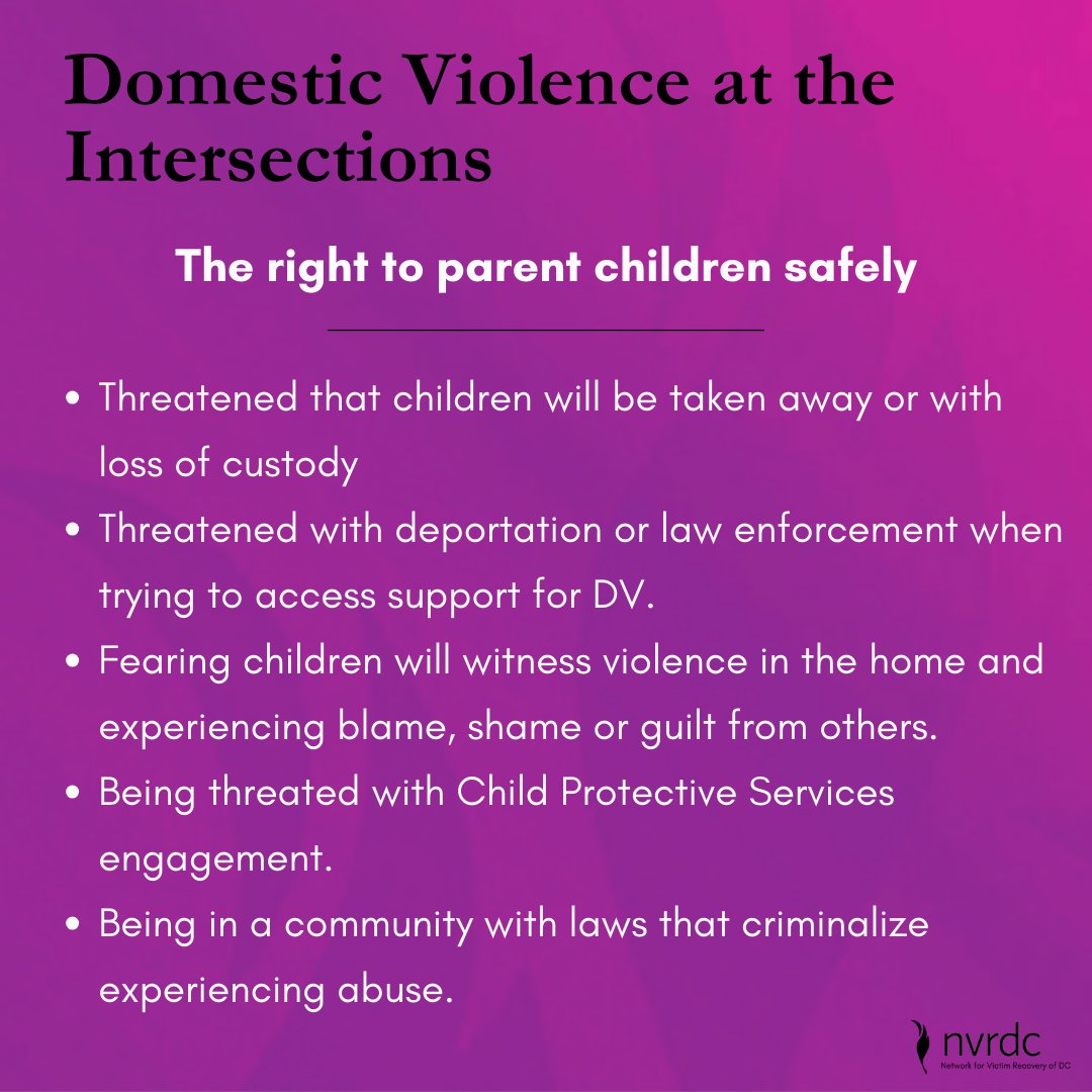 NVRDC's tweet photo. Domestic Violence & Reproductive Justice. We know we will not #EndDVinDC until we accept that we must also end all other forms of oppression. Share & #SpreadLoveDC! And for more information, check out our friends at @DCAbortionFund @SisterSong_WOC @dccadv @movementforchoice https://t.co/pjxY1GeF2d