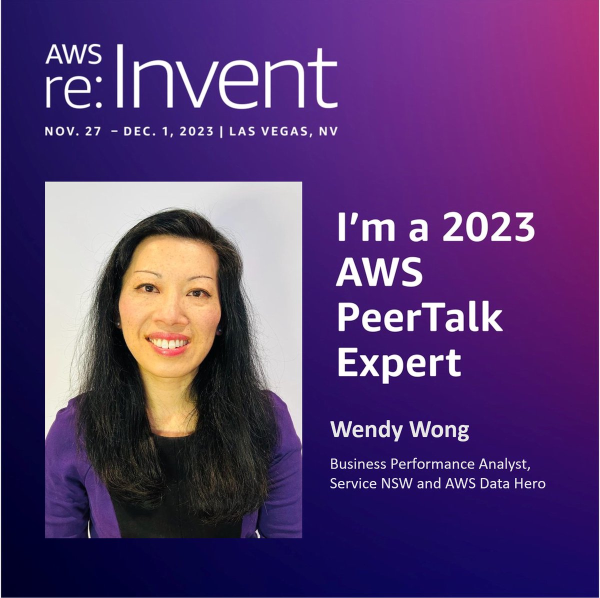 PeerTalk is the official networking tool of AWS #reInvent, and I'm being featured! PeerTalk is designed to help you facilitate meaningful connections at re:Invent- check back in early November for the launch announcement and how to book a meeting with me.
#AWSCommunity #PeerTalk