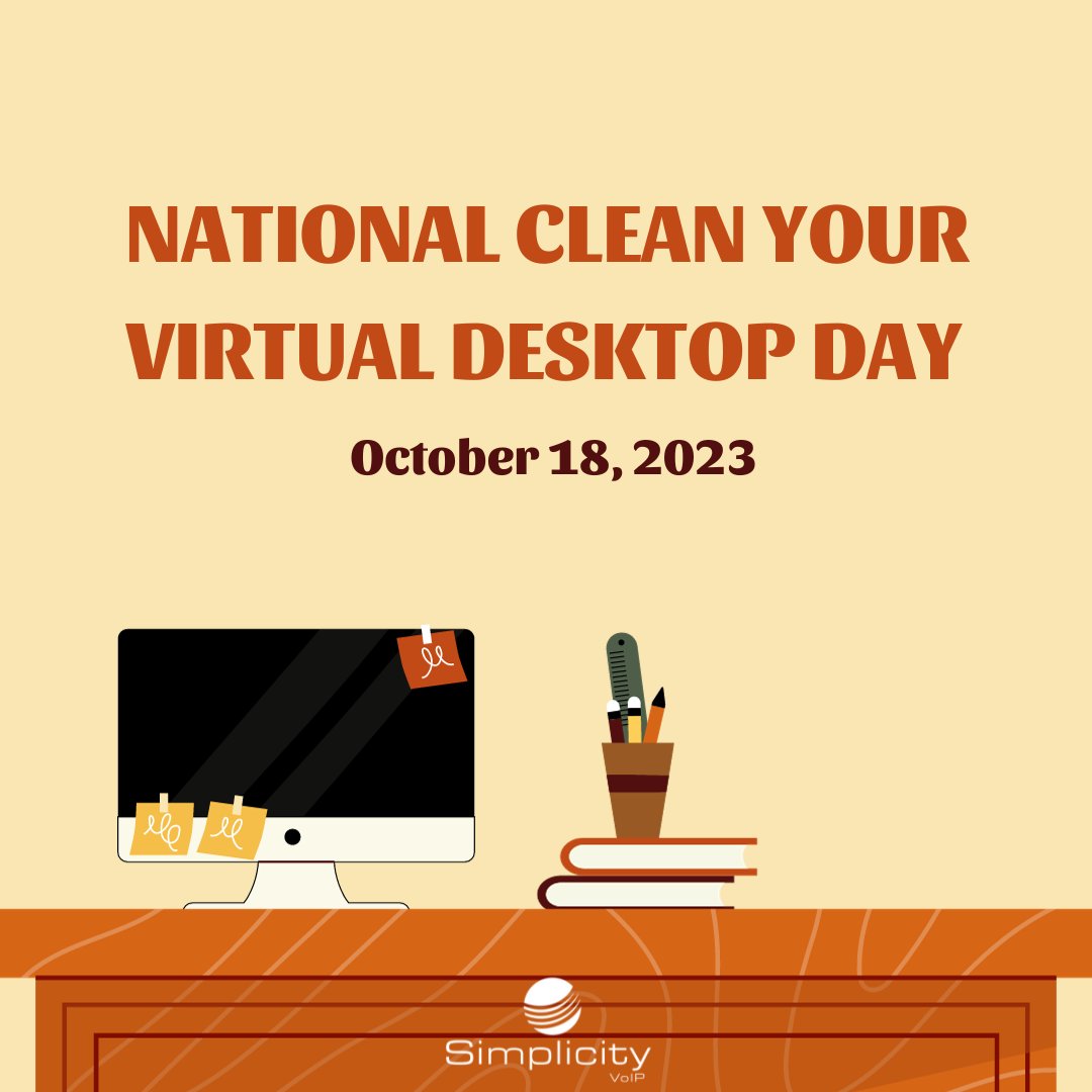 humphreys66amy's tweet image. If you were waiting for a sign- here it is! Time to clean up and purge that virtual desktop for a fresh start this Fall! #cleanitup #nationalcleanyourvirtualdesktopday #youcandoit