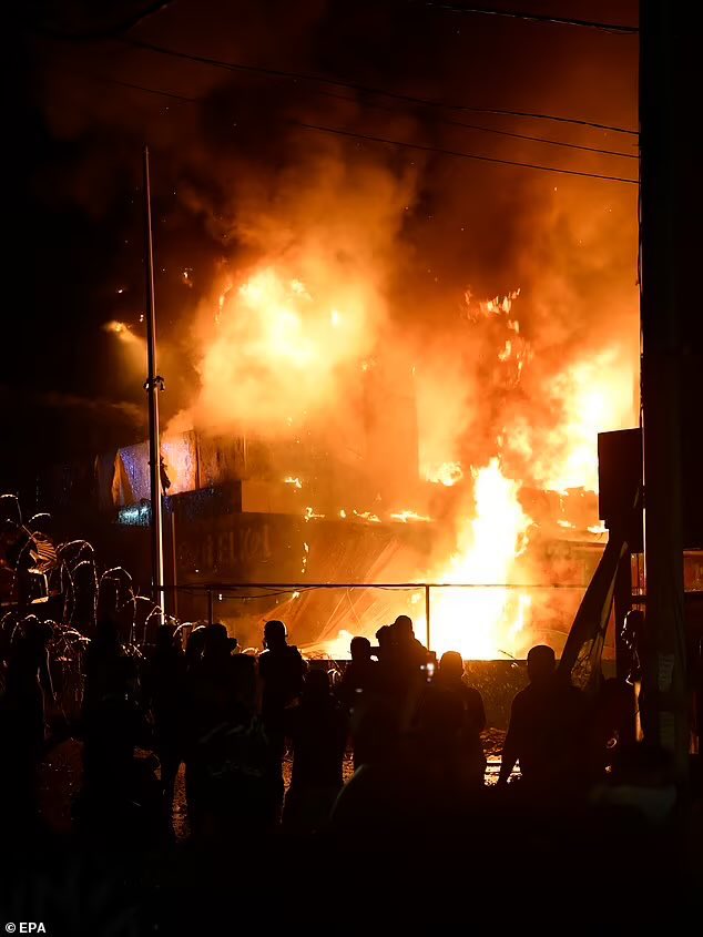 US Embassy in Beirut last night.

And <a href="/realDonaldTrump/">Donald J. Trump</a> is the problem!!!???

Like some in our main stream media would say;

“These are mostly peaceful protests.”

Get ready America, we’re in for something beyond what most Americans have ever experienced.