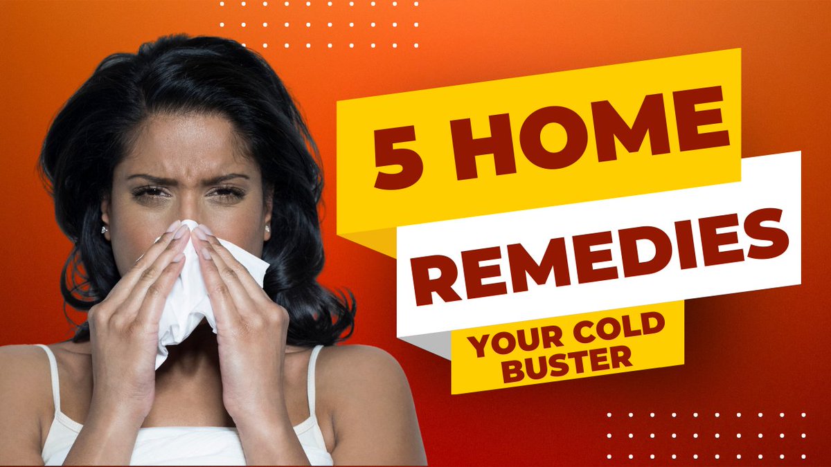 5 Home Remedies For Common Cold - Your Cold Buster! #HomeRemedies #CommonCold #NaturalHealth #WellnessTips #ColdRelief

youtube.com/watch?v=5xluO3…