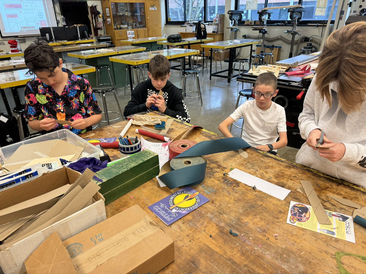 GembarTech's tweet photo. LMS STEM Club is getting ready to take flight!!  Rocket launch is scheduled for 11/7 https://t.co/J2kgeymM20