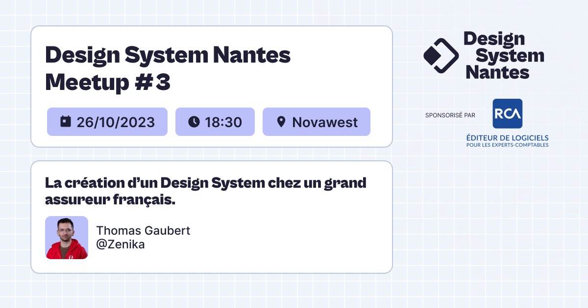 Design Systems Nantes tweet media
