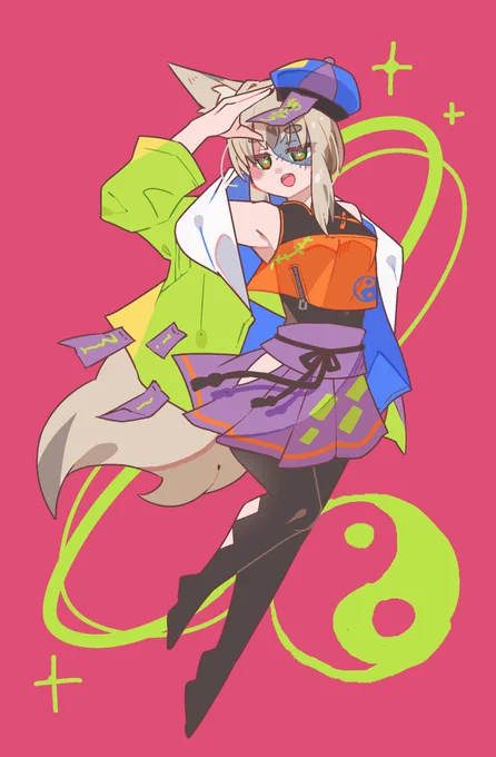 #創作狐キョンシーちゃん 